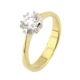 Золота каблучка з діамантом YZ27167 Діамант, 17,5 размер - изображение 1