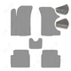 Комплект ковриков в салон Star-Tex на Chevrolet Aveo (T200/T250) (2002 - 2011) хетчбек текстиль/Fortuna Серый - изображение 1