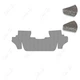 Коврики Star-Tex на 3-й ряд на Ford Explorer V (2010 - 2019) текстиль/Fortuna Серый - изображение 1