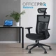 Кресло компьютерное офисное эргономичное OfficePro Balance OC550-B-B-B Black - изображение 10
