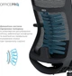 Кресло компьютерное офисное эргономичное OfficePro Balance OC550-B-B-B Black - изображение 12