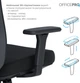 Кресло компьютерное офисное эргономичное OfficePro Balance OC550-B-B-B Black - изображение 15