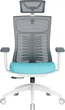 Кресло компьютерное офисное эргономичное OfficePro Balance OC550-W-DG-BL White/Dark Gray/Blue - изображение 3