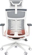 Кресло компьютерное офисное эргономичное OfficePro Balance OC550-W-DG-OR White/Dark Gray/Orange - изображение 4