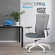 Кресло компьютерное офисное эргономичное OfficePro Balance OC550-W-DG-DG White/Dark Gray - изображение 10