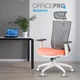 Кресло компьютерное офисное эргономичное OfficePro Balance OC550-W-DG-OR White/Dark Gray/Orange - изображение 10