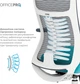 Кресло компьютерное офисное эргономичное OfficePro Balance OC550-W-DG-BL White/Dark Gray/Blue - изображение 12
