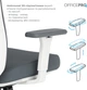 Кресло компьютерное офисное эргономичное OfficePro Balance OC550-W-DG-DG White/Dark Gray - изображение 14