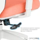 Кресло компьютерное офисное эргономичное OfficePro Balance OC550-W-DG-OR White/Dark Gray/Orange - изображение 17