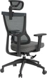 Кресло компьютерное офисное эргономичное OfficePro Elegant OC600-B-DG-DG Black/Dark Gray - изображение 6