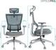 Кресло компьютерное офисное эргономичное OfficePro Elegant OC600-G-DG-DG Gray/Dark Gray - изображение 2