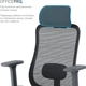 Кресло компьютерное офисное эргономичное OfficePro Wave OC670-B-B-B Black - изображение 13