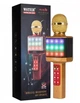 Беспроводной микрофон караоке Wester WS-1828 Bluetooth 1800mAh RGB подсветка Смена голоса Желтый - изображение 2