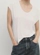 Футболка зі змішаного льону Massimo Dutti 6201509251c54 XS біла (100004900) - зображення 1