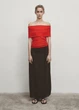 Футболка з бавовни Massimo Dutti 6806526600c54 L червона (100005438) - зображення 1