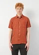 Рубашка из льна Massimo Dutti 102302670c54 S коричневая (100004997) - изображение 1