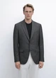 Пиджак из шерсти Massimo Dutti 2021166801c54 56 серый (100005027) - изображение 1