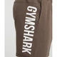 Спортивные шорты из хлопка Gymshark a6a5vc54 M коричневые (100004946) - изображение 2