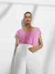 Футболка из вискозы Massimo Dutti 6827528164c17 XS розовая (100004735) - изображение 3