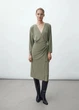 Платье на запах Massimo Dutti 6655818514c40 L зеленое (100004731) - изображение 1