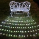 Гирлянда светодиодная Сетка 200 LED 220 - 240V 50 Hz 3х2м, 8 режимов мигания, с белым свечением - изображение 3