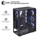 Корпус QUBE BOREY V2.0 ARGB Black (BOREY_F5NU3_V2.0) - изображение 2