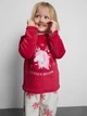 Пижама (кофта и штаны) плюшевая красно-белая Единорог Новогодняя Primark 104см (400012323) - изображение 2