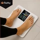 Підлогові ваги розумні аналітичні Ruhhy смарт ваги із застосунком Feelfit на андроїд з bluetooth для спортсменів білі побутові - зображення 4