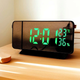 Годинник мережевий проекційний VST VST-900S-4 LED дисплей салатовий температура USB Чорний - зображення 6