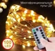 Світлодіодна гірлянда Роса USB 100 LED, 10м з контролером, для зовнішнього та внутрішнього використання, тепло-біле свічення - зображення 4