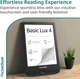 Электронная книга 6" Basic Lux 4 / 8ГБ / Wi-Fi / SD слот / сенсорный E-Ink экран (758 × 1024) / Настраиваемая яркость / Динамики / Черный (PB618-P-WW) Б/В - изображение 8