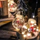 Гирлянда светодиодная Шары с Дедом Морозом 3м, 10 шаров, 200 LED USB, новогодняя с 8 режимами мерцания теплых цветов - изображение 4