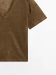 Футболка из льна Massimo Dutti 6242933705c54 M хаки (100005403) - изображение 7