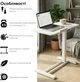 Приставной стол на колесах с регулировкой высоты RZTK Desk Compact 2 700 х 400 мм White - изображение 3