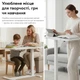 Приставной стол на колесах с регулировкой высоты RZTK Desk Compact 2 700 х 400 мм White - изображение 8