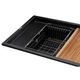 Мойка кухонная GRANADO Royal Artes black shine (+ подрібнювач Algar 1000 + змішувач Ferrol inox + дозатор Redondo inox (ksg1301) GRANADO ksg1301 905108 - изображение 4