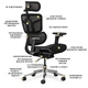 Офисное кресло Mealux S4 Air Black (HF-S4 M/B) Mealux HF-S4 M/B 904857 - изображение 10