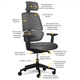 Офисное кресло Mealux Leo Air Plus Dark Grey (Y-546 KBG) Mealux Y-546 KBG 904476 - изображение 2