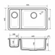 Мойка кухонная GRANADO Under top DOUBLE avena (gr3402) GRANADO gr3402 905160 - изображение 6