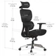 Офисное кресло Mealux D1 Air Fabric Black (HF-D1 F/B) Mealux HF-D1 F/B 905029 - изображение 10