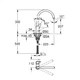 Змішувач Grohe BauCurve (31231001) Grohe 31231001 905011 - зображення 2