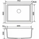 Мойка кухонная GRANADO Under top XL grafito (gr3709) GRANADO gr3709 905352 - изображение 6
