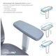 Офисное кресло OfficePro Balance OC620-G-DG-DG (OC620-G-DG-DG) OfficePro OC620-G-DG-DG 905071 - изображение 7