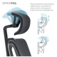 Офісне крісло OfficePro Harmony OC310-B-B-B (OC310-B-B-B) OfficePro OC310-B-B-B 905092 - зображення 7