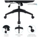 Офісне крісло OfficePro Harmony OC310-B-B-B (OC310-B-B-B) OfficePro OC310-B-B-B 905092 - зображення 9