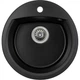 Мойка кухонная GRANADO RONDA black shine з сифоном (470*490mm.) (gr2201) GRANADO gr2201 905344 - изображение 1