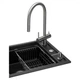 Мойка кухонная GRANADO Royal Artes black shine (+ подрібнювач Algar 1000 + змішувач Ferrol inox + дозатор Redondo inox (ksg1301) GRANADO ksg1301 905108 - изображение 2