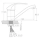 Смеситель TAU SM-1B144C (9843100) TAU 9843100 904364 - изображение 2
