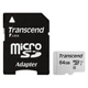 Карта пам'яті Transcend 64GB microSDXC class 10 UHS-I U1 (TS64GUSD300S-A) Transcend TS64GUSD300S-A 913049 - зображення 1