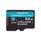 Карта памяти Kingston 64GB microSDXC сlass 10 UHS-I U3 V30 A2 Canvas Go Plus G4 (SDCG4/64GBSP) Kingston SDCG4/64GBSP 913661 - изображение 1
